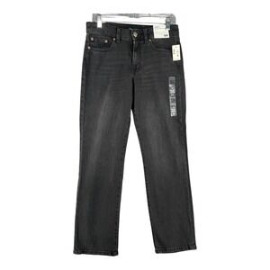 Aeropostale Mid‎ Rise Ankle Straight Stretch Womens Size 6R Jeans Gray Wash